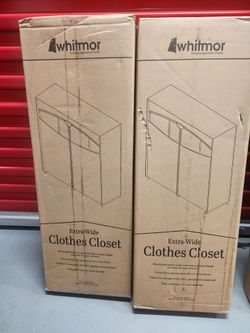 WHITMOR EXTRA WIDE CLOTHES CLOSET