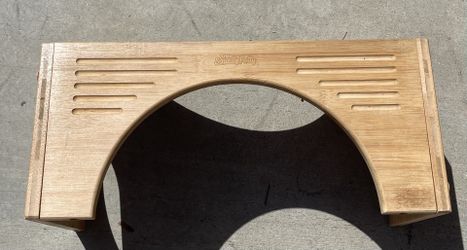 Squatty Potty Bamboo Flip Toilet Stool.