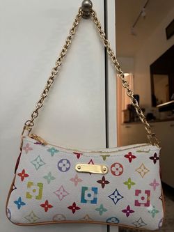 Designer shoulder bag multi colored