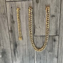 14k Gold Plate Cuban Link