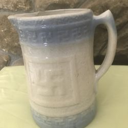 Vintage Pottery Pitcher Mug READ 1920s