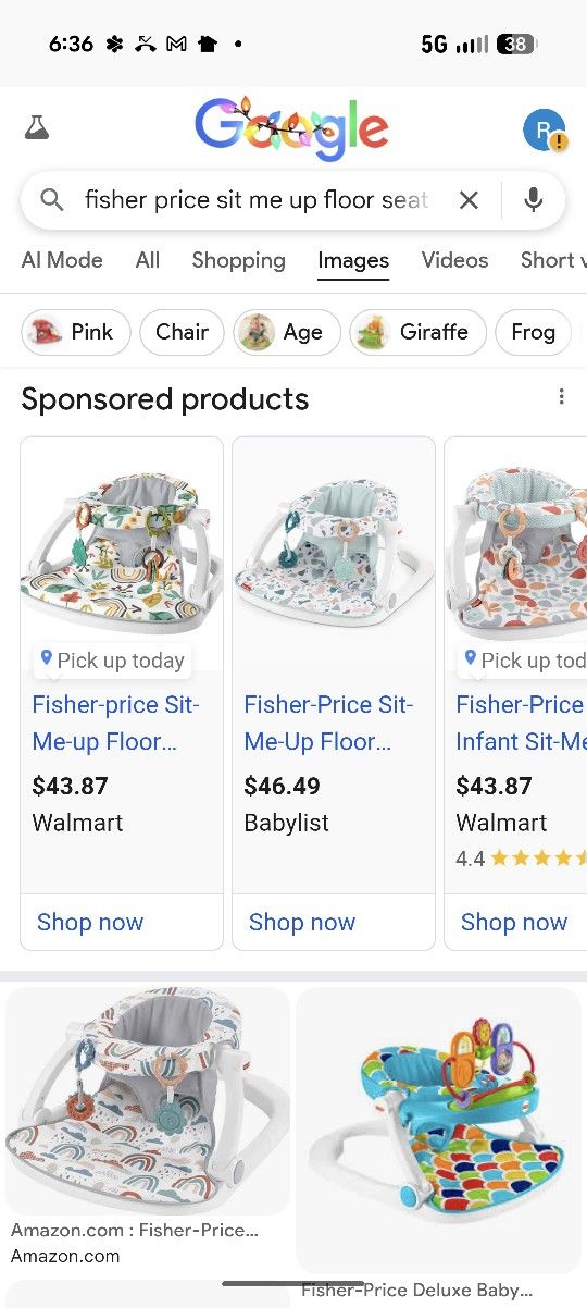 fisher price sit me up floor seat New In Box Never Used