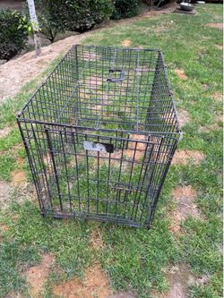 Medium Metal Dog Crate with Sliding Door