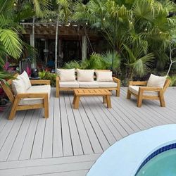 4 pieces Handmade Outdoor patio Set made from Pressure-Treated solid Wood