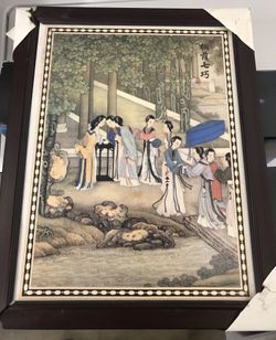 Chinese tile wall art