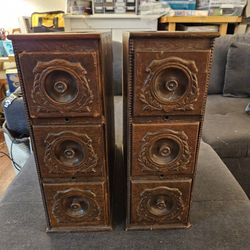 Pair Sewing Drawers Vintage
