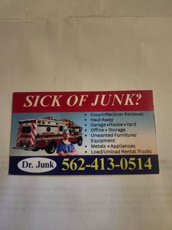 Sick of junk. DR. Junk