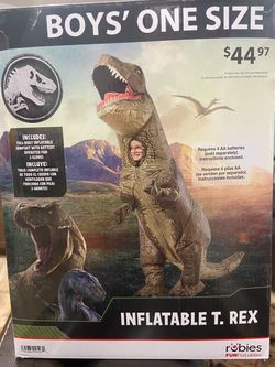 Inflatable T. Rex Halloween Costume Boys’ One Size