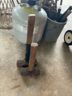 Two heavy-duty club hammers