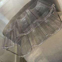 Acrylic Water Bottle Organizer Storage 