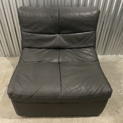 One Piece Couch/Sofa Sectional - Z Gallerie - Real Leather - Gray - Delivery Available 🚛