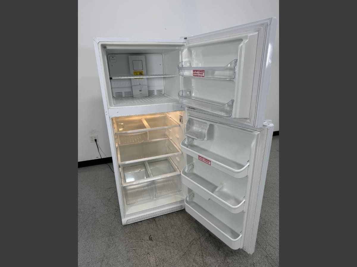 Refrigerator , microwave, Dining table with hutch