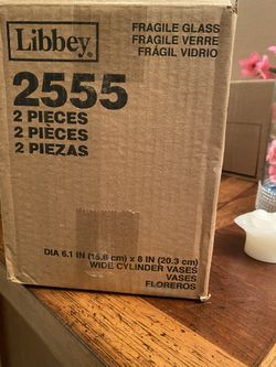 Libbey 6.1 cylinder vases