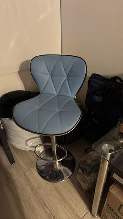 Blue bar stools
