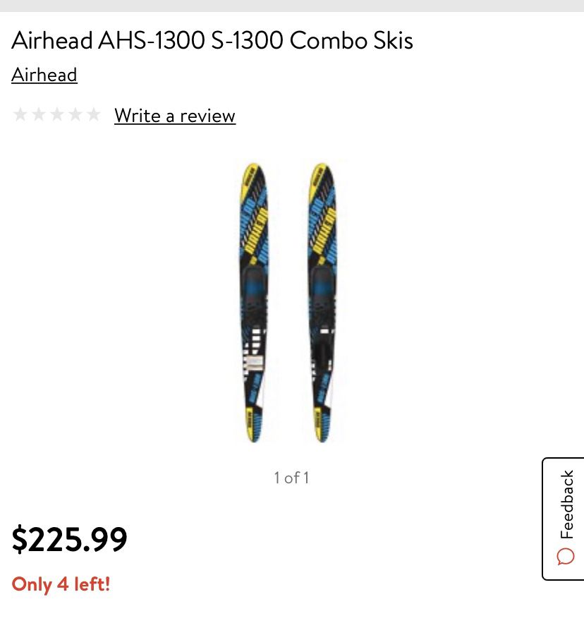 Airhead AHS-1300 S-1300 Combo Skis