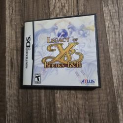 Legacy Of Ys Books 1&2 Nintendo Ds