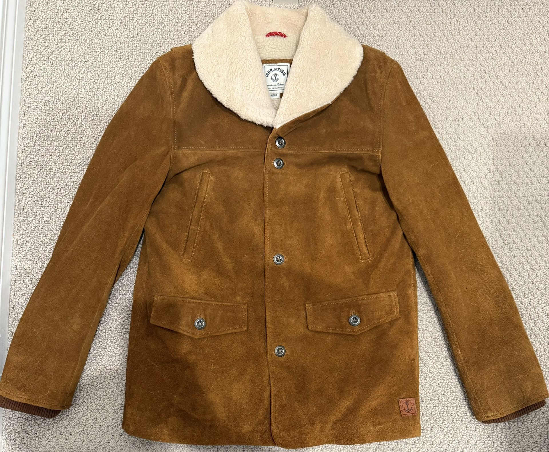 Iron & Resin Buffalo Suede Lincoln Jacket x Limited Edition Run, Men’s Size Medium