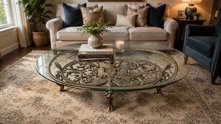 Glass coffee table $45