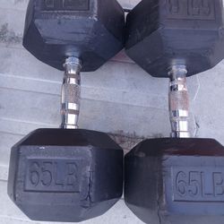 65lb Dumbells $120firm
