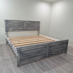 New King Bed Frame - No Mattress 