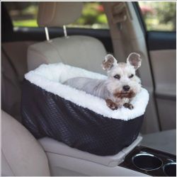Snoozer Pet Products Console Lookout Dog Car Seat, Black Diamond, Small