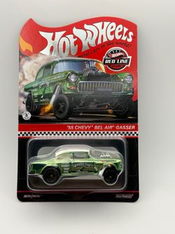 Hot Wheels RLC 55 Chevy Bel Air Gasser Triassic-Five Green 1:64