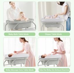 INFANS 2 in 1 Baby Changing Table with Bath Tub Unit