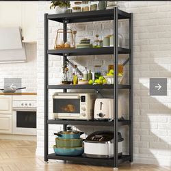 New in box REIBII Sturdy 31.5"W Rolling Shelf, 1160 Lbs Capacity—Ideal For Kitchen, Bath, And Living Room - Medium Size: 63"H X 23.5"W X 15.6"D CD-MS-