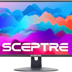 Sceptre New 22 Inch FHD LED Monitor 75Hz 2X HDMI VGA Build-in Speakers, Machine Black (E22 Series), 1920 x 1080 Pixels

