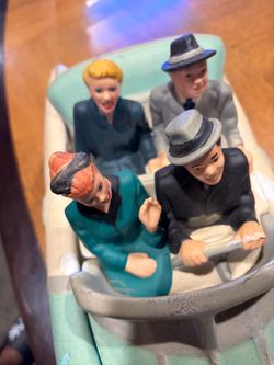 Vintage Figurine Set in Classic Car Lucille Ball