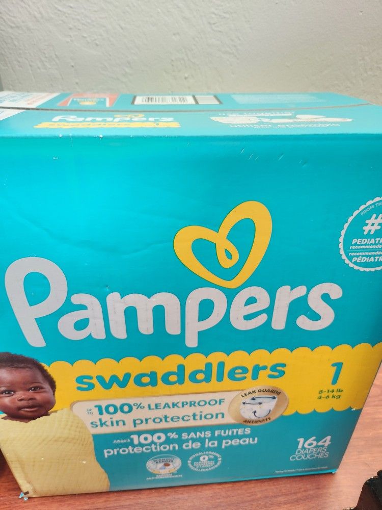 Pampers Swaddlers Size 1 164 Count
