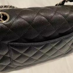 Chanel Mini Flap Top Handle Black Caviar Leather 21S for Sale in West  Hollywood, CA - OfferUp