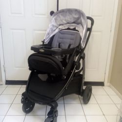 Graco Light Pink And Gray Stroller 