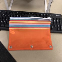 PRIDE Rainbow 3-Ring Nylon Pencil/Supply Case