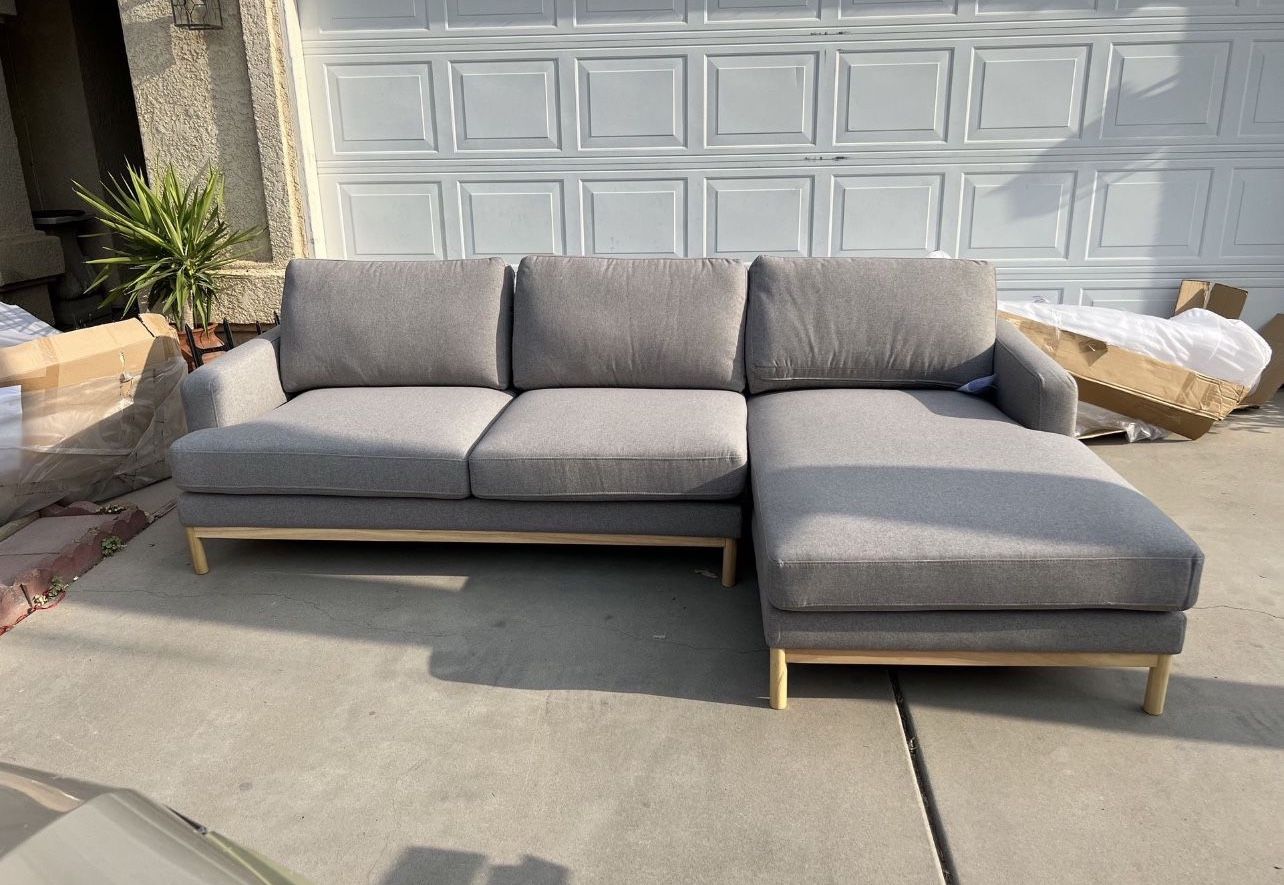 Brand New. Mid Century Modern Sofa Sectional. Retails Over $2200