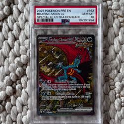 2025 POKEMON EN-PRISMATIC EVOLUTIONS #162 ROARING MOON EX PSA 10