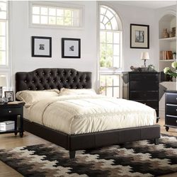 Queen Bed With Pillowtop Mattress