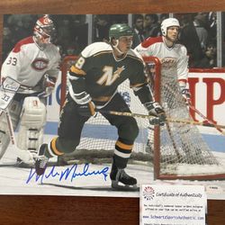 Mike Modano Signed Minnesota Dallas Stars 8x10 Photo (Schwartz Sports COA)