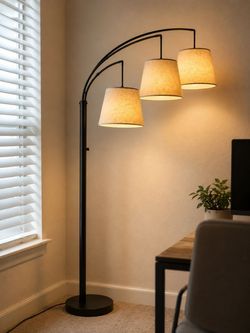 Modern 3-Light Arc Floor Lamp