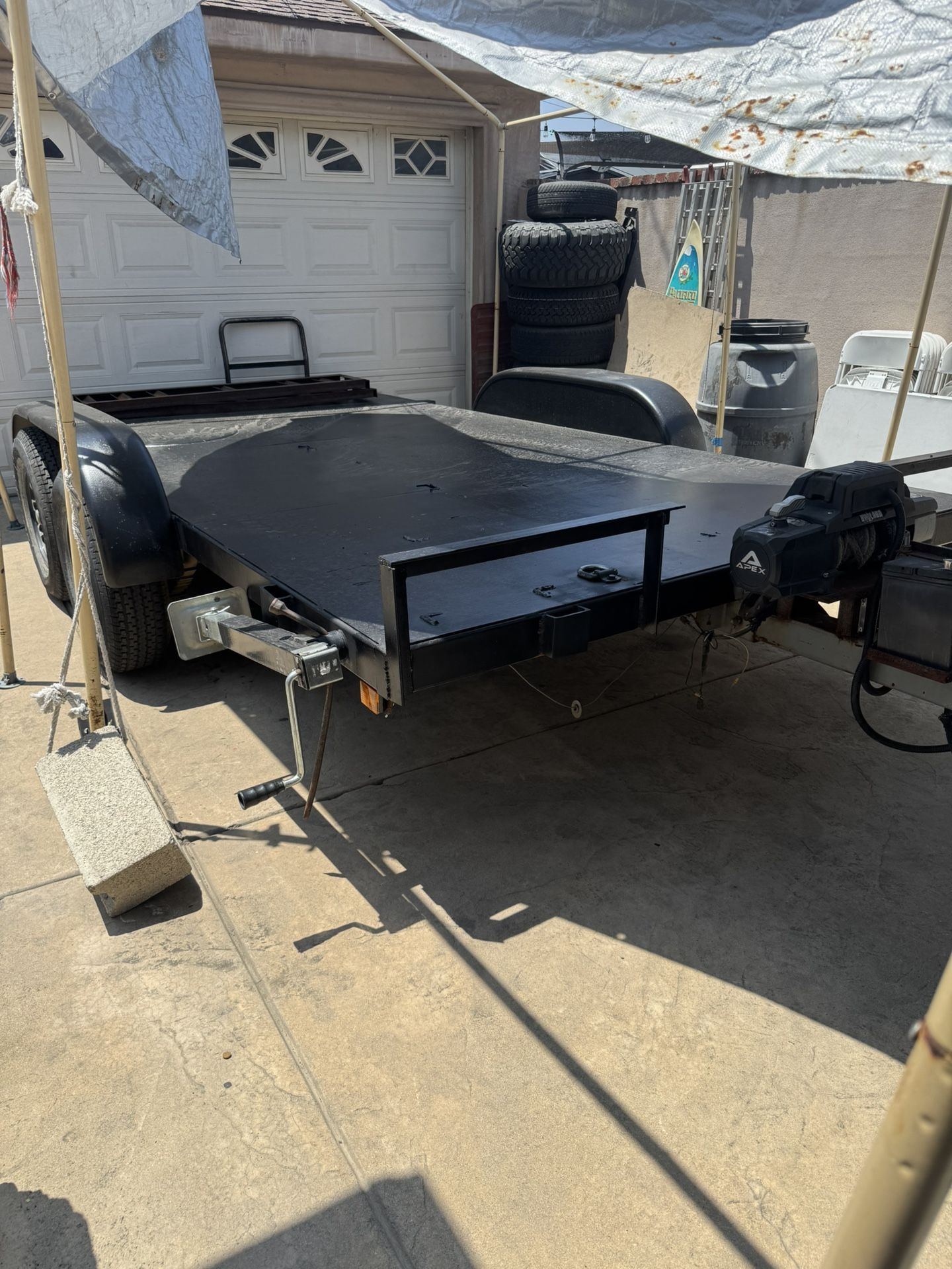 All Metal Trailer With Winch