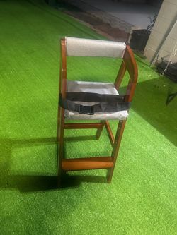 Wooden Folding Children's High Chair