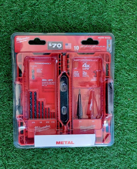 Black Oxide Step Drill Bit Set (9-Piece)