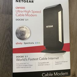 NETGEAR Gigabit Speed Cable Modem