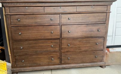 RH Large Wood Dresser with 11 Drawers