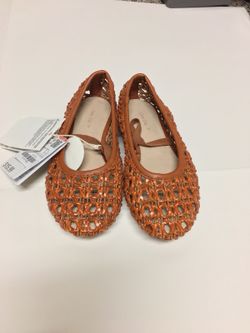 Zara baby Girl brown flat shoes