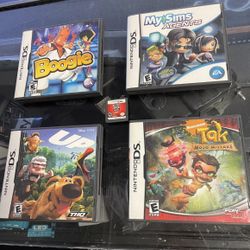 Lot of 5 Authentic Nintendo DS Games CIB Complete - My Sims Tak Guitar Hero Ect.