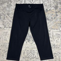 ADIDAS Pants Size L Womens Running Capri Workout 