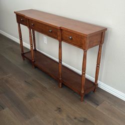 Wood Sofa Or Entry Table 