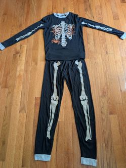 Halloween pajamas skeleton glow