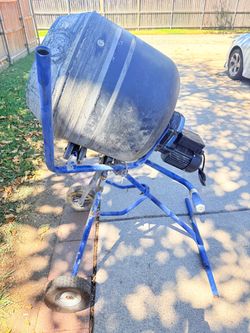 Covalt Electric Cement Mixer with Stand and Wheels